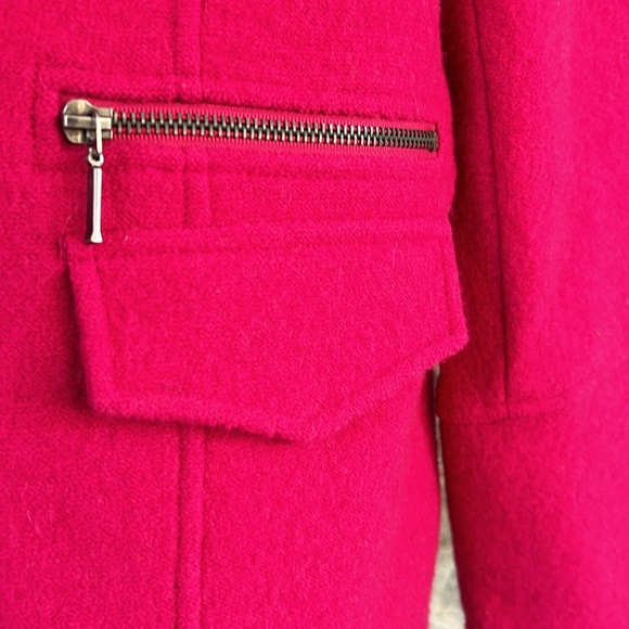 Pink Wool Blend Jacket - Picture 3 of 10